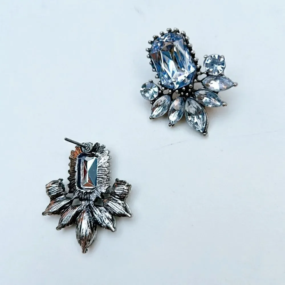 crystal decor stud earrings H12